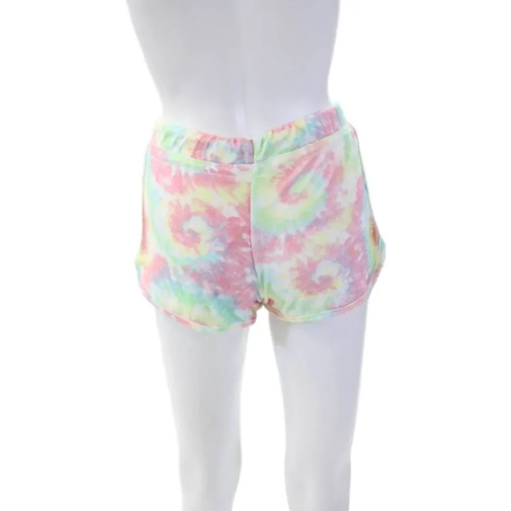 Emerson Road Womens Tie Dye Print Terry Sleepwear Set Multicolor Size XS